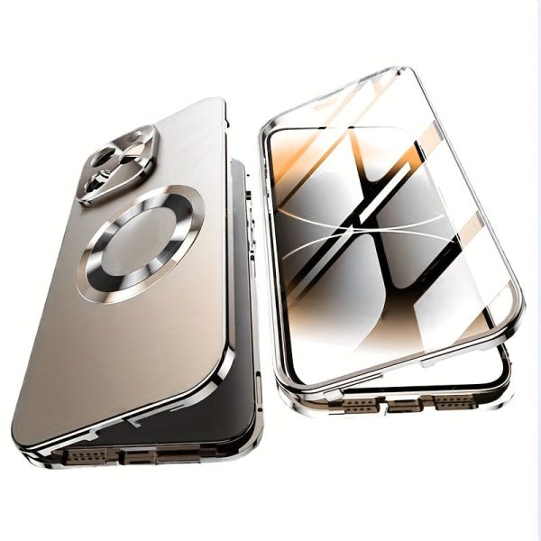 [Magnetic Privacy Case] Magnetic Privacy Protection Case for Iphone 16/15/14/13/12 Pro Max Plus Series, with Anti-Peep Screen and Two-In-One Design, Full Metal Frame - Image 10