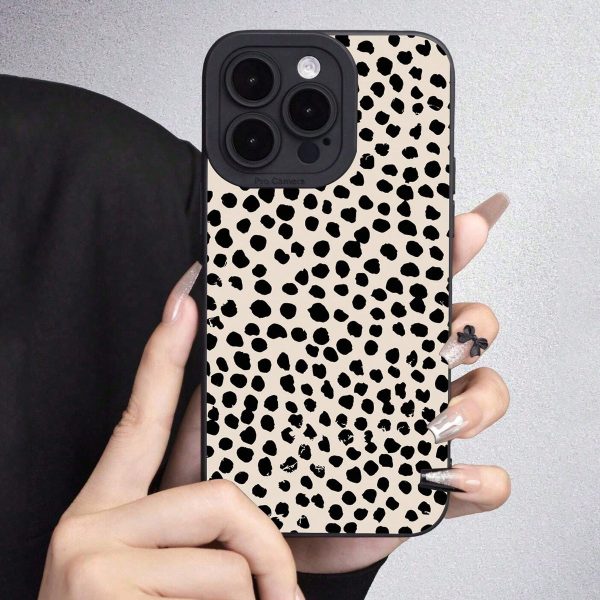 A Custom Full Cover TPU Case with a Black Polka Dot Design for Iphone Models 16, 15, 14, 13, 12, 11 Pro Max, And Xs. - Image 5