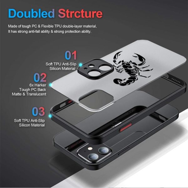 Scorpion Case for Apple iPhone Models 11, 12, 13, 14, 15, 16, 7/8 SE, X/XS, XR, XS Max, 16 Pro Max, 15 Plus, 11 Pro, 12 Mini, 7 Plus/8 Plus Soft Phone Cover - Image 5