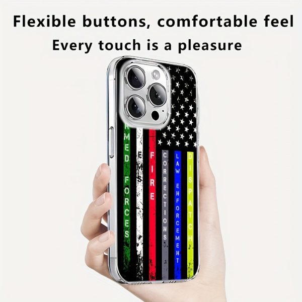 This magnetic phone case with an American flag is suitable for iPhone 16, 16 Pro, 16 Pro Max, 15 Plus, 14, 13, 12, 11 X, XS and Max Max models. It showcases a unique flag design and includes a comprehensive drop-proof shell as well as a new protective cas - Image 6