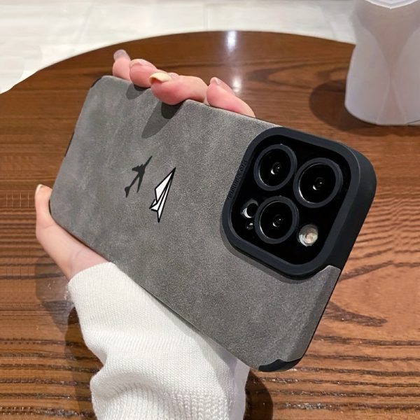 Phone Case, for iPhone 11 ProMax/11Pro/11, iPhone 15/14/13/12/16 Plus All Series, with Paper Airplane Pattern, Shockproof, Anti-scratch, Anti-fingerprint Covers, Portable, Convenient Mobile Phone Protective Shell - Image 2