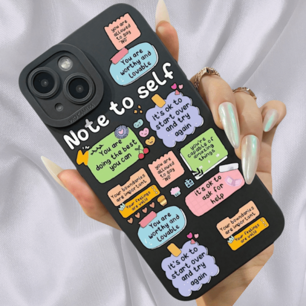A Protective Phone Case Featuring Motivational Messages, Designed for Various Iphone Models Including The 16 Pro Max, 15, 14, 13, 12, 11, And Xsmax, with a Full Shockproof Black Soft Cover. - Image 5