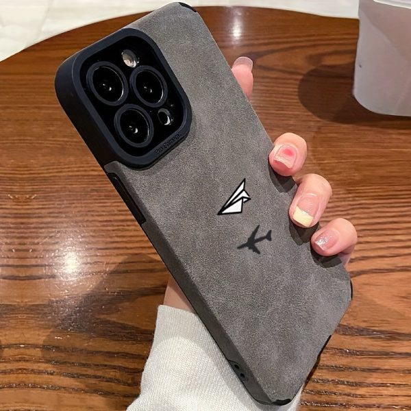 Phone Case, for iPhone 11 ProMax/11Pro/11, iPhone 15/14/13/12/16 Plus All Series, with Paper Airplane Pattern, Shockproof, Anti-scratch, Anti-fingerprint Covers, Portable, Convenient Mobile Phone Protective Shell - Image 4