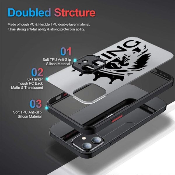 A Stylish Matte Phone Case Made for Iphone 16/15/14/13/12/11 Pro Max, Made from TPU PC Material And Showcasing a Sophisticated Design. - Image 2