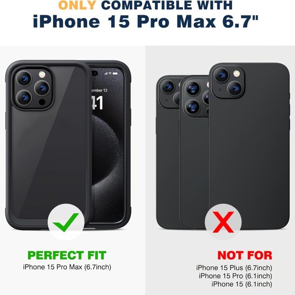 360 Degree Rugged SOLIGU Phone Case with Integrated Touch-Sensitive Anti-Scratch Screen Guard for iPhone 15 14 13 12 11/ Plus/ Pro/ Pro Max, Blue - Image 16