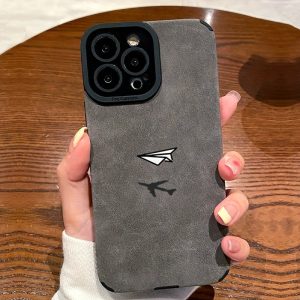 Phone Case, for iPhone 11 ProMax/11Pro/11, iPhone 15/14/13/12/16 Plus All Series, with Paper Airplane Pattern, Shockproof, Anti-scratch, Anti-fingerprint Covers, Portable, Convenient Mobile Phone Protective Shell